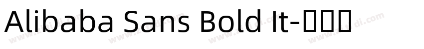 Alibaba Sans Bold It字体转换